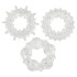 Эрекционные кольца You2Toys, рельефные, прозрачные, 3 шт (14197) – фото 2