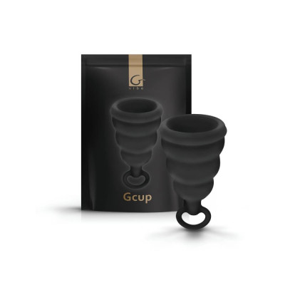 Менструальна чаша Gcup Gvibe, s, чорна, 6 х 3.5 см (216099) – фото 1