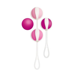 Набір вагінальних кульок Gvibe Mini зі зміщеним центром ваги рожеві, 14 х 2.2 см – фото