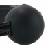 Кляп-шарик с виниловым ремешком NS Novelties с геометрическим тиснением, черный, 5 см (204829) – фото 3