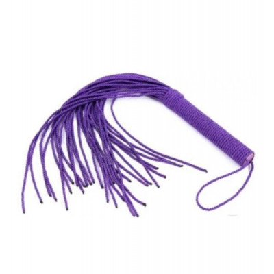 Флоггер из веревок Fetish Rope flogger фиолетовый (205052) – фото 1
