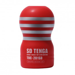 Мастурбатор міні в колбі Tenga SD Original Vacuum Cup gentle червоний