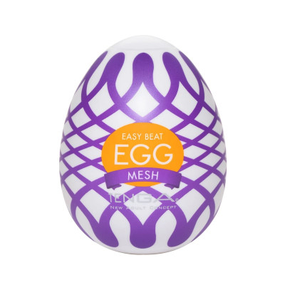 Мастурбатор хай-тек TENGA Egg Wonder Mesh белый, 4.9 × 4.9 × 6.1 см (205094) – фото 1