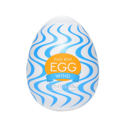Мастурбатор хай-тек Tenga Egg Wonder Wind білий, 4.9 × 4.9 × 6.1 см (205092) – фото 1