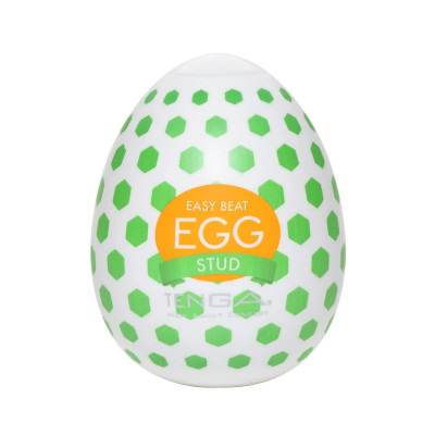 Мастурбатор хай-тек TENGA Egg Wonder Stud белый, 4.9 × 4.9 × 6.1 см (205093) – фото 1