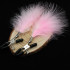 Затискачі на соски з пір'їнками Fetish Nipple clamps metal feather рожеві (205134) – фото 3