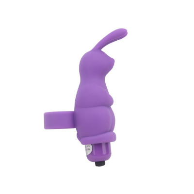 Вібратор на палець Chisa Sweetie Rabbit, фіолетовий, 10 х 3.2 см (205165) – фото 1