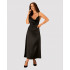 Сексуальное платье Obsessive Agatya, L/XL, длинное, с кружевом, черное (54215) – фото 9