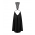 Сексуальное платье Obsessive Agatya, L/XL, длинное, с кружевом, черное (54215) – фото 6