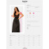 Сексуальное платье Obsessive Agatya, L/XL, длинное, с кружевом, черное (54215) – фото 4