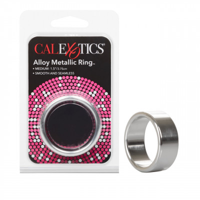 Эрекционное кольцо, M, California Exotic Novelties металлическое, серебристое (203788) – фото 1