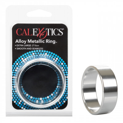 Эрекционное кольцо, XL, California Exotic Novelties металлическое, серебристое (203792) – фото 1