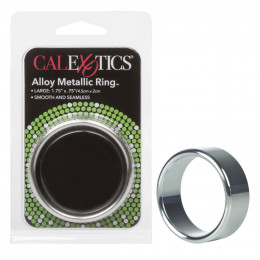 Эрекционное кольцо, L, California Exotic Novelties металлическое, серебристое – фото