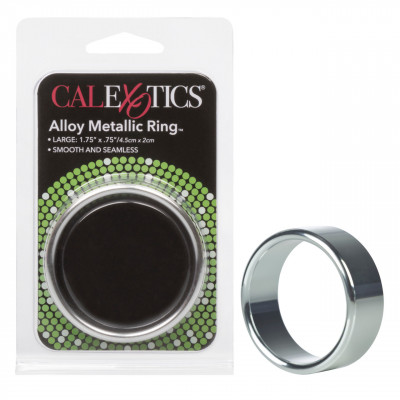 Эрекционное кольцо, L, California Exotic Novelties металлическое, серебристое (203791) – фото 1