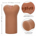 Мастурбатор вагина реалистичный California Exotic Novelties коричневый, 14 х 7.5 см (203837) – фото 4
