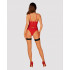 Сексуальный корсет Obsessive Diyosa, XS/S, с трусиками, с кружевными вставками, красный (54244) – фото 8