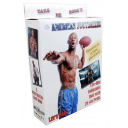 Секс-лялька American Footballer, 1 отвір, коричнева, 160 см – фото