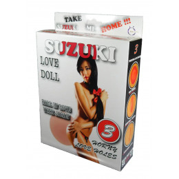 Секс-лялька Suzuki Boss Series з трьома отворами, бежева, 156 см – фото