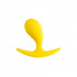 Анальна пробка силікон, жовта, 5.5 х 2.1 см (204630) – фото 4