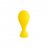 Анальна пробка силікон, жовта, 5.5 х 2.1 см (204630) – фото 3