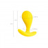 Анальна пробка силікон, жовта, 5.5 х 2.1 см (204630) – фото 2