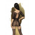 Сексуальное платье с чулками Penthouse, S-L, в мелкую сетку, с кружевом, черное (204617) – фото 4