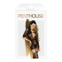 Сексуальне плаття з панчохами Penthouse, S-L, в дрібну сітку, з мереживом, чорне (204617) – фото 3