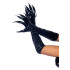 Виниловые перчатки с когтями Leg Avenue, M, черные (208635) – фото 4