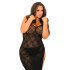 Сексуальное длинное платье Rene Rofe, Plus Size, кружевное, черное (205829) – фото 3