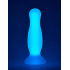 Анальная пробка светящаяся в темноте Dream Toys Radiant, M, синяя (205691) – фото 5