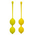 Набір вагінальних кульок на м'якому зчепленні California Exotic, жовтий, 19 х 3.2 см (207674) – фото 10