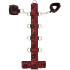 Система для фиксации с дополнительными креплениями Bad Kitty с цветочным узором, красно-черная (214021) – фото 5