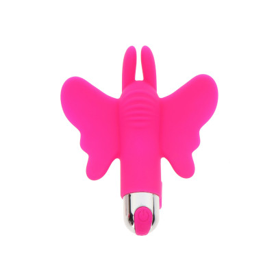 Вібратор на палець метелик Butterfly pleaser рожевий, 10.5 х 8.5 см (207699) – фото 1