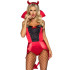 Сексуальный костюм демоницы Leg Avenue, S, 4 предмета, красный (207497) – фото 4