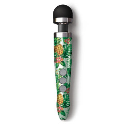 Массажер-микрофон Doxy Die Cast 3R Wand Vibrator Pineapple, с ананасами, зеленый – фото