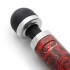 Массажер-микрофон Doxy Die Cast 3R Wand Vibrator Rose Pattern, срозами, красный (208211) – фото 3