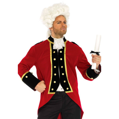 Мужской костюм капитана M/L, Leg Avenue, 2 предмета, красный (207654) – фото 1