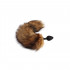 Анальная пробка с коричневым хвостом Chisa черная, 43 х 3.5 см (205447) – фото 5