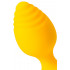Анальна пробка рельєфна на присосці жовта, 7.5 х 3.5 см (205516) – фото 6