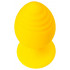 Анальная пробка рельефная на присоске желтая, 7.5 х 3.5 см (205516) – фото 5