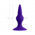 Анальна пробка на присосці фіолетова, 10.5 х 3 см (205518) – фото 2