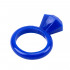 Эрекционное кольцо в виде кольца с бриллиантом, белое и синее, 2.5 см  (цена за 1 шт) (41634) – фото 5