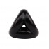 Эрекционное кольцо треугольное, эластичное, черное, 4.5 см (41625) – фото 2