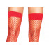 Сексуальні панчохи в сітку Leg Avenue, OS, з силіконовою стрічкою, червоні (207598) – фото 4