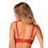 Сексуальный бюстгальтер Obsessive Belovya, XS/S, с кружевом, с косточками, красный (207047) – фото 8