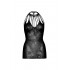 Сексуальное платье Leg Avenue , OS, в мелкую сетку, с кружевом, черное (207456) – фото 8