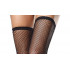 Сексуальные чулки Leg Avenue , OS, в мелкую сетку, с тонким кружевным рантом, черные (207594) – фото 4