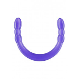 Фалоімітатор подвійний, нереалістичний toy JOY фіолетовий, 45 х 3 см