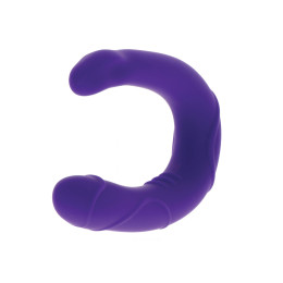Фаллоимитатор двойной, реалистичный TOY JOY фиолетовый, 30 х 2.6 см – фото