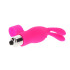 Вібратор на палець з кроликом toy JOY рожевий, 10 х 2.6 см (207696) – фото 3